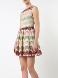 zigzag lace mini-dress 