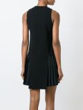 pleated side mini dress