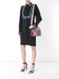 striped shoulder strap bag