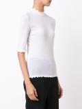 ruffled trim blouse 