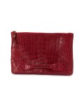 top zip clutch