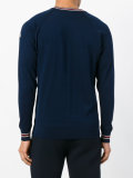 stripe trim sweater