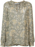floral print blouse 