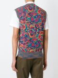 intarsia knit waistcoat