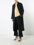 slit back duster coat 