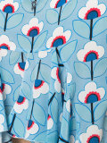 floral print allover T-shirt