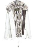 Cropped Mink Fur Lined Parka