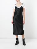 satin slip dress