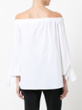 knot detail off-shoulders blouse