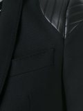 quilted shoulder blazer