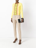 ruffled trim clutch bag 