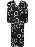 printed belt dress