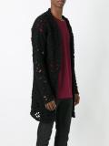 open knit cardigan