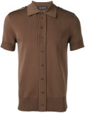 buttoned shoulder polo shirt