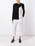 drop-crotch cropped trousers