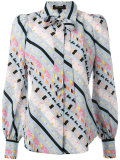 floral striped patterned shirt