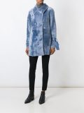 double breasted shearling coat