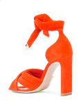 crossover ankle tie pumps