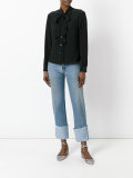 tie neck shirt 