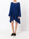 draped swing dress
