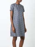 geometric print shift dress