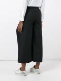 wrap front cropped trousers