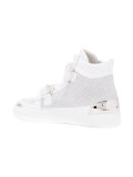 double stap hi-top sneakers 