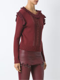 embroidered knit top