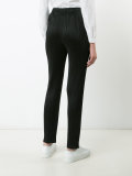 pleated slim-fit trousers