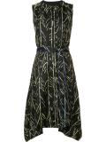 branch print dress