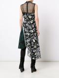 net panel asymmetric dress