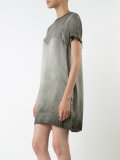 double-layered T-shirt slip dress