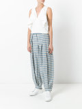 striped flared pants 