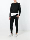 lattice detail sweatshirt 