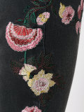 Birds of Paradise embroidered cropped jeans