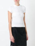 short-sleeve ribbed top 