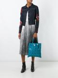 geometric structured shopping bag