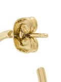 hoop teardrop bead earrings