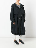 hooded midi parka