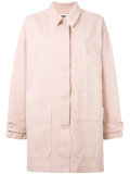 multi-pockets oversized coat