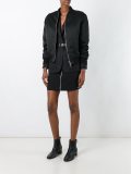 buckled zip mini skirt