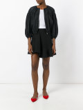 cropped ballon sleeve jacket 