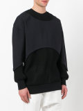 layered panel sweatshirt 