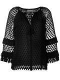 embroidered tasseled blouse