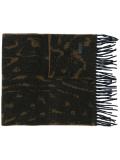 burnt animal print scarf