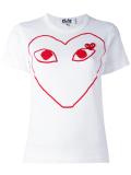 heart print T-shirt