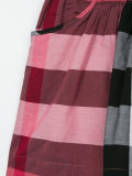 house check skirt 