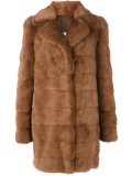 mid fur coat 