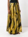 printed pleated skirt 