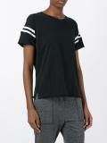 striped sleeves T-shirt